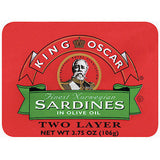 KING OSCAR SKINLESS & BONELESS SARDINES OLIVE OIL