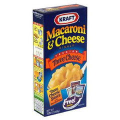 KRAFT DINNERS MACARONI & CHEESE DINNER PREMIUM THREE CHEESE WITH MINI SHELL