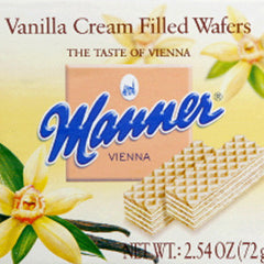 MANNER VANILLA CREAM FILLED WAFERS