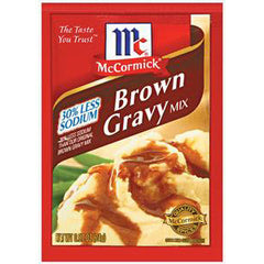 MCCORMICK BROWN GRAVY MIX LESS SODIUM