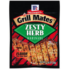 MCCORMICK GRILL MATE ZESTY HERB MARINADE