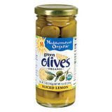 MEDITERRANEAN ORGANIC GREEN OLIVES SLICED LEMON