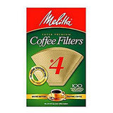 MELITTA NATURAL BROWN NASKET FILTERS