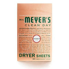 MRS MEYER'S GERAMIUN DRYER SHEETS