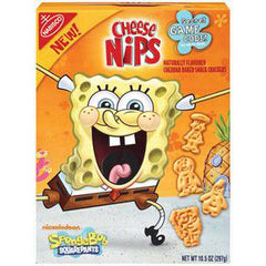 NABISCO CHEESE NIPS SPONGE BOB - SNACK CRACKERS