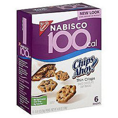 NABISCO 100 CALORIE CHIPS AHOY THIN CRISPS