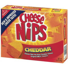 NABISCO CHEESE NIPS CHEDDAR - SNACK CRACKERS