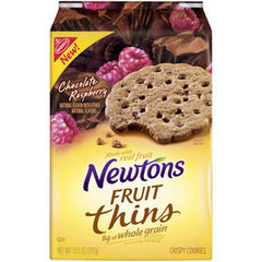 NABISCO NEWTONS FRUIT THINS CHOCOLATE RASPBERRY - CRISPY COOKIES