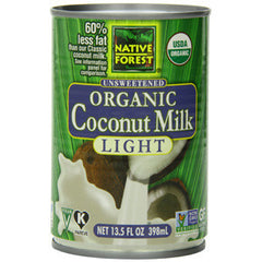 NATIVE FOREST UNSWEETENED ORGANIC COCONUT MILK LIGHT