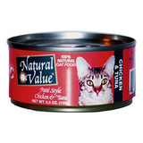 NATURAL VALUE PATE STYLE CHICKEN TUNA - NATURAL CAT FOOD