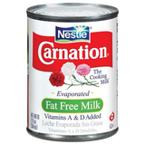 NESTLE CARNATION EVAPORATED FAT FREE MILK