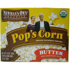 NEWMAN'S OWN ORGANIC BUTTER POPCORN