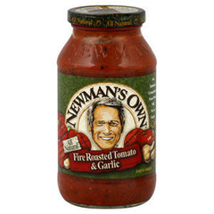 NEWMAN'S OWN FIRE ROASTED TOMATO & GARLIC SAUCE