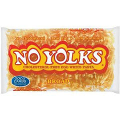 NO YOLKS BROAD CHOLESTEROL FREE EGG WHITE PASTA