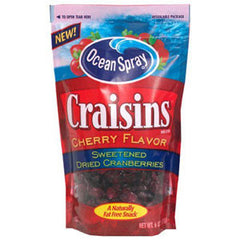 OCEAN SPRAY    CRAISINS DRIED CRANBERRIES CHERRY