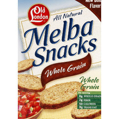 OLD LONDON MELBA SNACKS WHOLE GRAIN