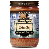 ONCE AGAIN NATURAL CRUNCHY ALMOND BUTTER