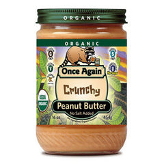 ONCE AGAIN ORGANIC CRUNCHY PEANUT BUTTER NO SUGAR ADDED