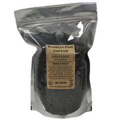 BROOKLYN FARE COFFEE ORGANIC SUMATRA WHOLE BEANS