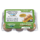 ORGANIC VALLEY LARGE BROWN EGGS WITH OMEGA 3