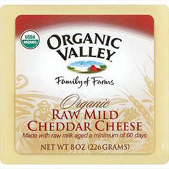 ORGANIC VALLEY ORGANIC RAW SHARP CHEDDAR CHEESE