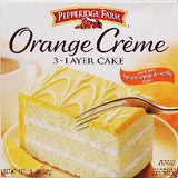 PEPPERIDGE FARM 3 LAYER CAKE-  ORANGE CREAM