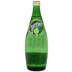 PERRIER LIME SPARKLING WATER - GLASS BOTTLE