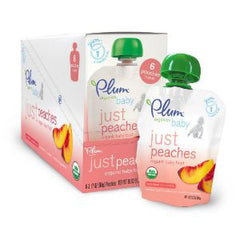 PLUM ORGANIC JUST FRUIT PEACHES BABY FOOD