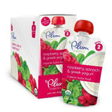 PLUM ORGANIC   RASPBERRY SPINACH & GREEK YOGURT BABY FOOD