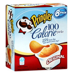 PRINGLES REDUCED FAT 100 CALORIE PACKS - 8 PACK