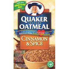 QUAKER INSTANT OATMEAL CINNAMON & SPICE