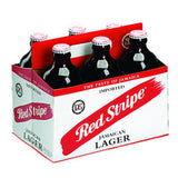 RED STRIPE JAMAICAN LAGER - 6 PACK - 12 FL OZ EACH BOTTLE