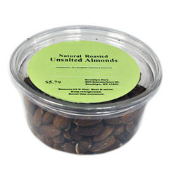 BROOKLYN FARE ORGANIC  ROASTED UNSALTED ALMONDS