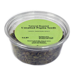 BROOKLYN FARE NATURAL ROASTED UNSALTED PEPITA SEEDS