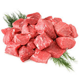 GRASS - FED BEEF LOCALLY RAISED SLOPE FARMS BEEF ROUND CUBES