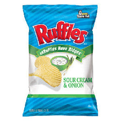 RUFFLES SOUR CREAM & ONION POTATO CHIPS