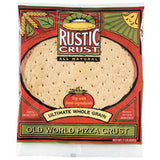 RUSTIC CRUST WHOLE GRAIN 12   OLD WORLD PIZZA CRUST