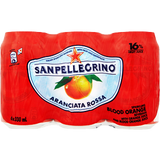 SANPELLEGRINO ARANCIATA ROSSA SPARKLING WATER 6 PACK CANS