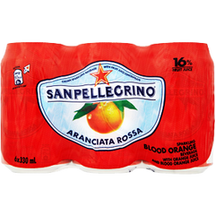 SANPELLEGRINO ARANCIATA ROSSA SPARKLING WATER 6 PACK CANS