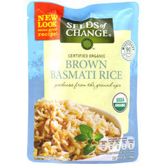 SEEDS OF CHANGE ORGANIC BROWN BASMATI RICE - MICROWAVE 90 SECONDS