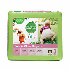 SEVENTH GENERATION FREE & CLEAR DIAPERS # 3