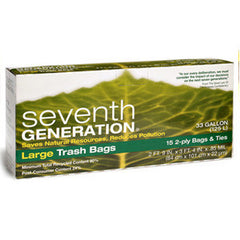 SEVENTH GENERATION LARGE TRASH BAGS - 33 GALLON