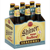 SHINER RUBY REDBIRD SEASONAL BEER - 12 OZ EACH BOTTLE