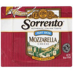 SORRENTO PART SKIM MOZZARELLA CHEESE 100% NATURAL