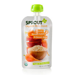 SPROUT ORGANIC CARROT APPLE & MANGO BABY FOOD     6 MONTHS & UP