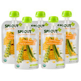 SPROUT ORGANIC GREEN BEAN PEAS & SWEET CORN BABY FOOD 6 MONTHS & UP