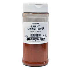 BROOKLYN FARE ALL NATURAL SUPER HOT CAYENNE PEPPER