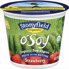 STONYFIELD O SOY STRAWBERRY YOGURT