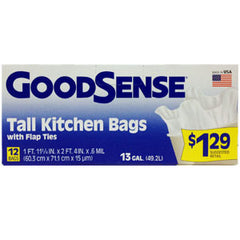 GOODSENSE TALL KITCHEN BAG - 13 GALLONS