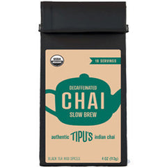 TIPU'S CHAI DECAFFEINATED SLOW BREW BLACK TEA AND SPICES - ORGANIC